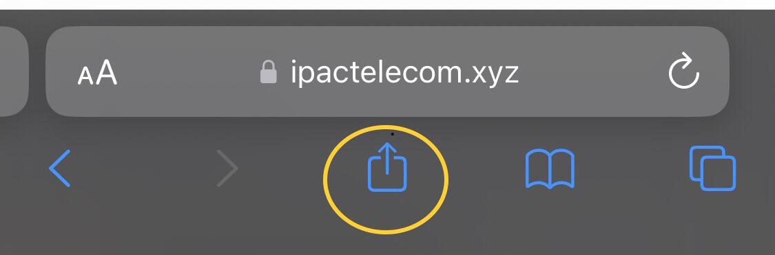 Tap Share Button