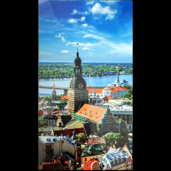 Cityscape with Tower Protective Sticker (Church view, Riga, Latvia)