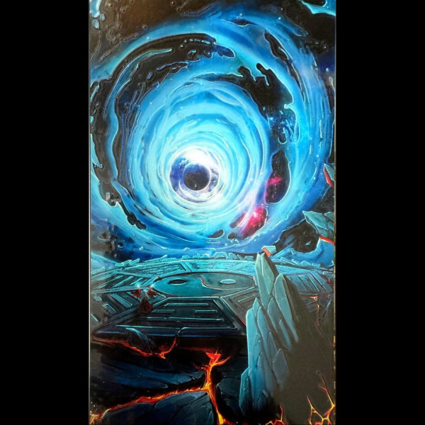 Cosmic Vortex Artwork Protective Sticker